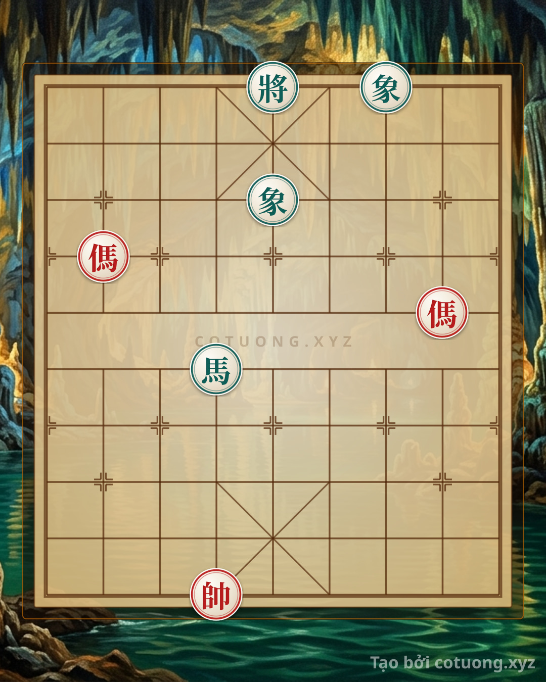 Challenge: Xiangqi: The Double Horse Move - A Counterattack Strategy for the Red Player - Can you solve it?