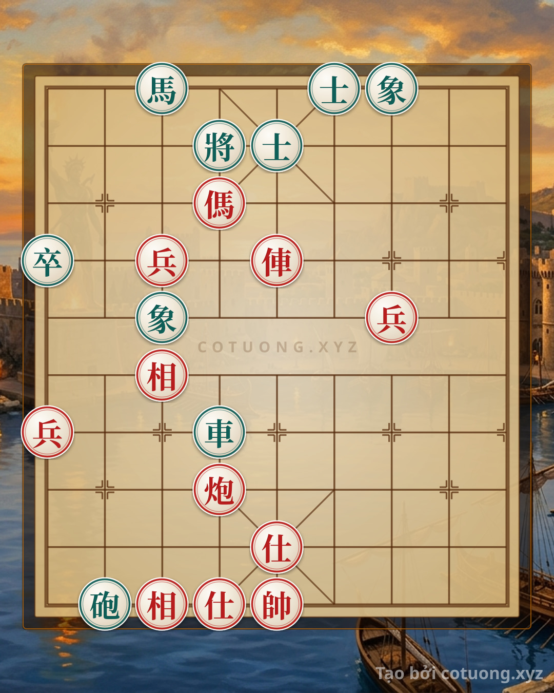 Challenge: Xiangqi Formation Analysis: Red Offense, Black Defense - Can you solve it?