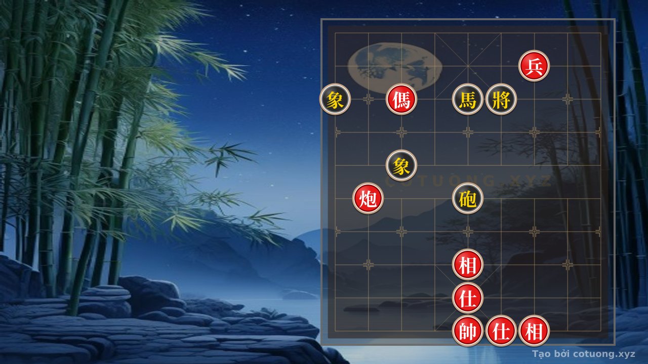 Thế cờ: Classic Checkmate Tactics: Red's Rook Horse Chariot vs. Black's Rook Horse 2 Elephants - The Heartbreaking Move in Chinese Chess — Cờ Tướng Online