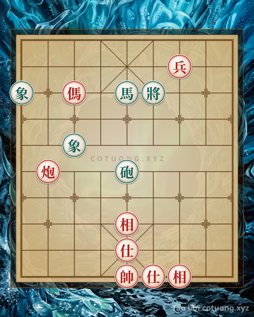 Challenge: Classic Checkmate Tactics: Red's Rook Horse Chariot vs. Black's Rook Horse 2 Elephants - The Heartbreaking Move in Chinese Chess - Can you solve it?