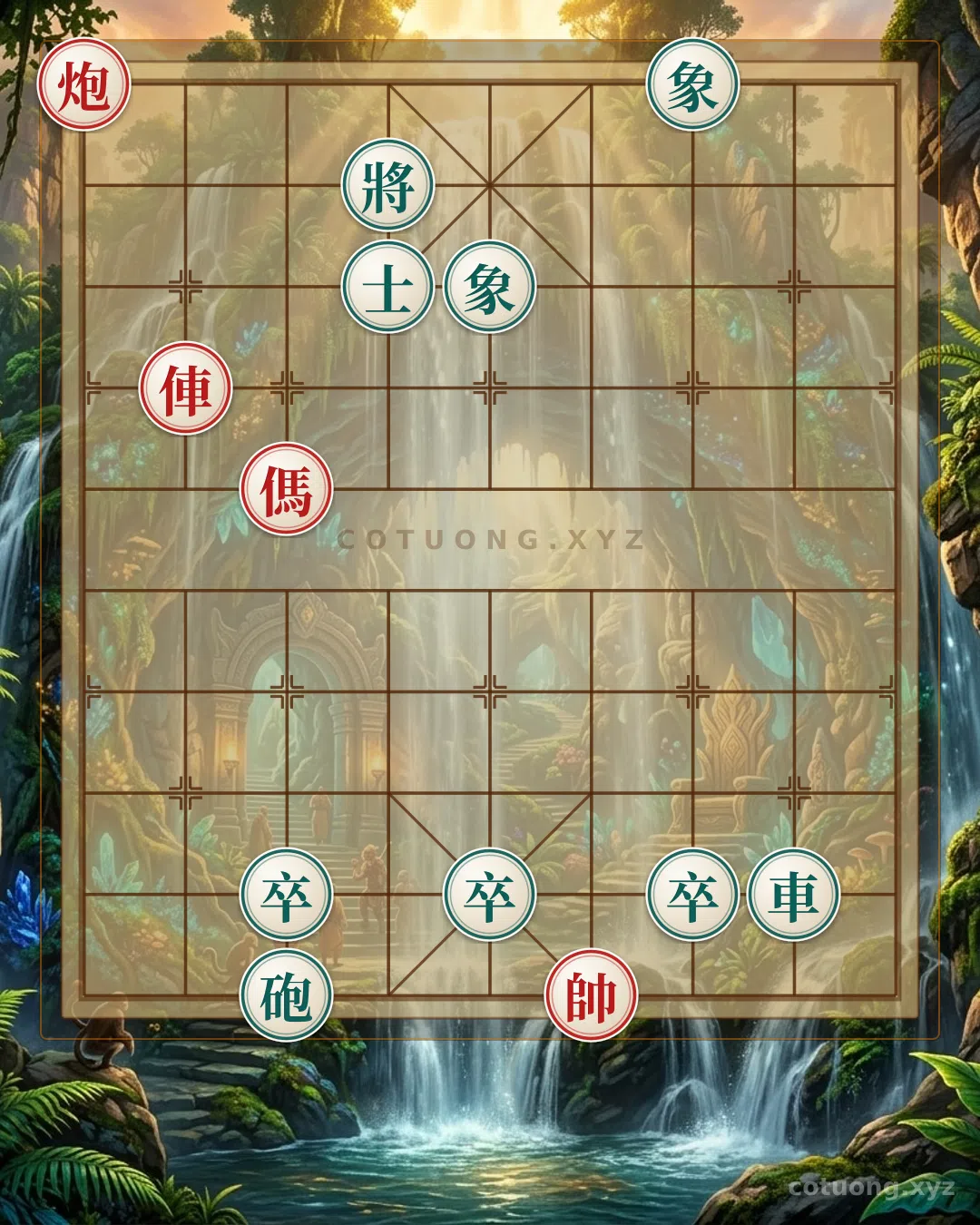 Thế cờ: Red Cannon at 9-10: The Brutal Strategy of the Red Army in the Xiangqi Battle — Cờ Tướng Online