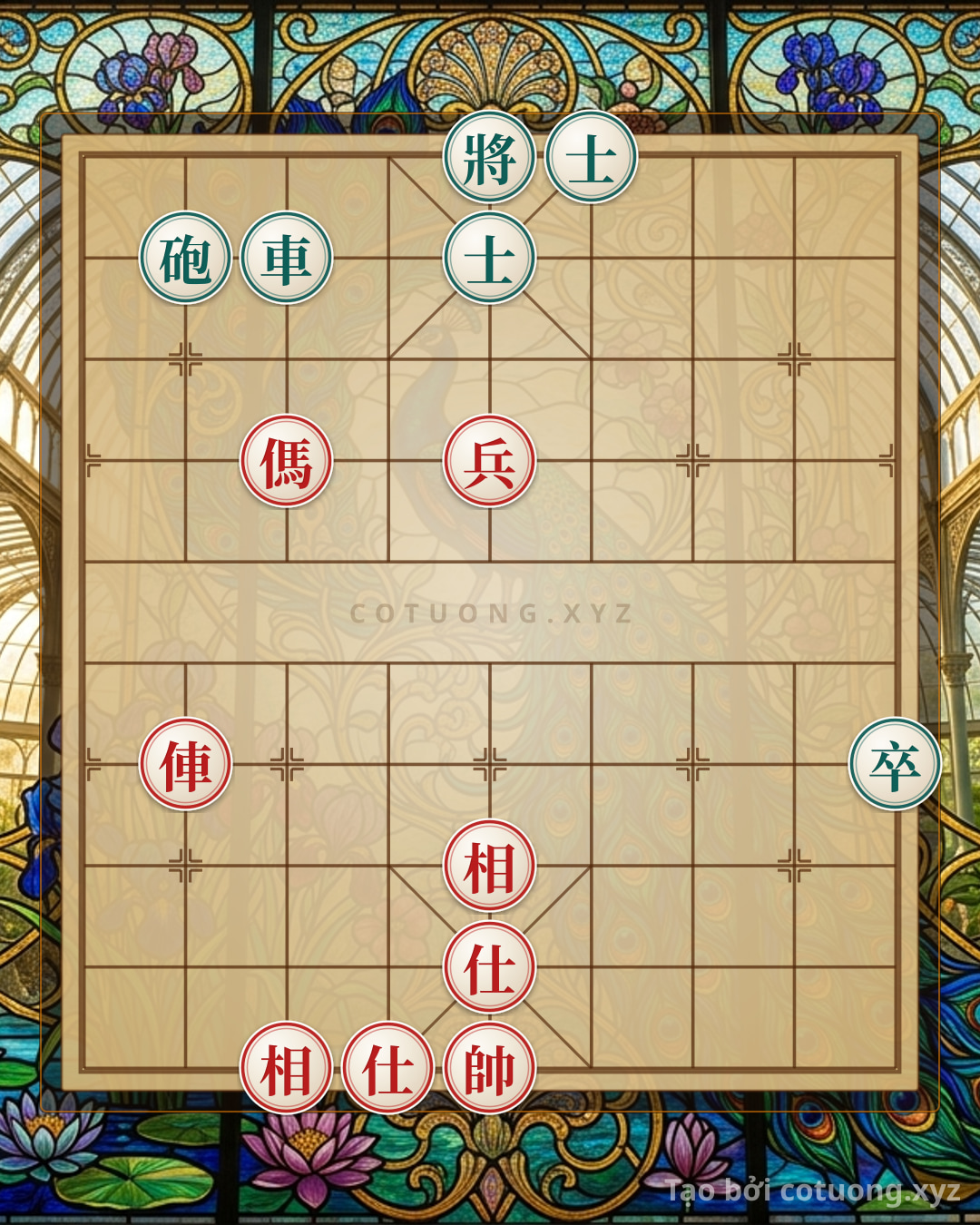 Challenge: Mastering the Endgame: Xiangqi Strategy in the Xe Ma Chot 2Si 2Tuong vs. Xe Phao Chot 2Si - Can you solve it?