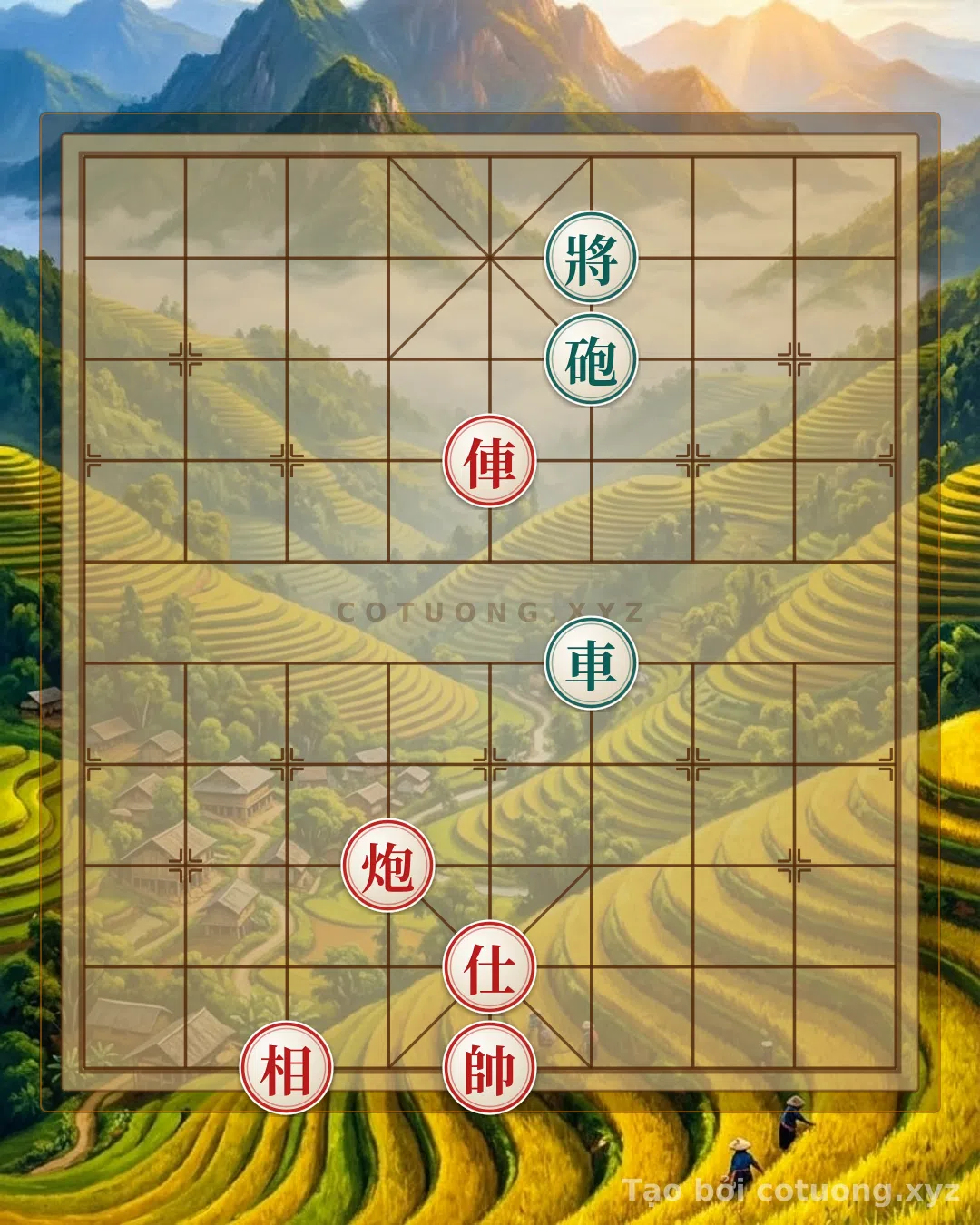 Thử Thách: Cơ Thế Phòng Thủ Đen: Xe Đen Lộ 6 Hàng 5 - Bí Kíp Kiên Cường Trong Cờ Tướng - Bạn có thể giải được?