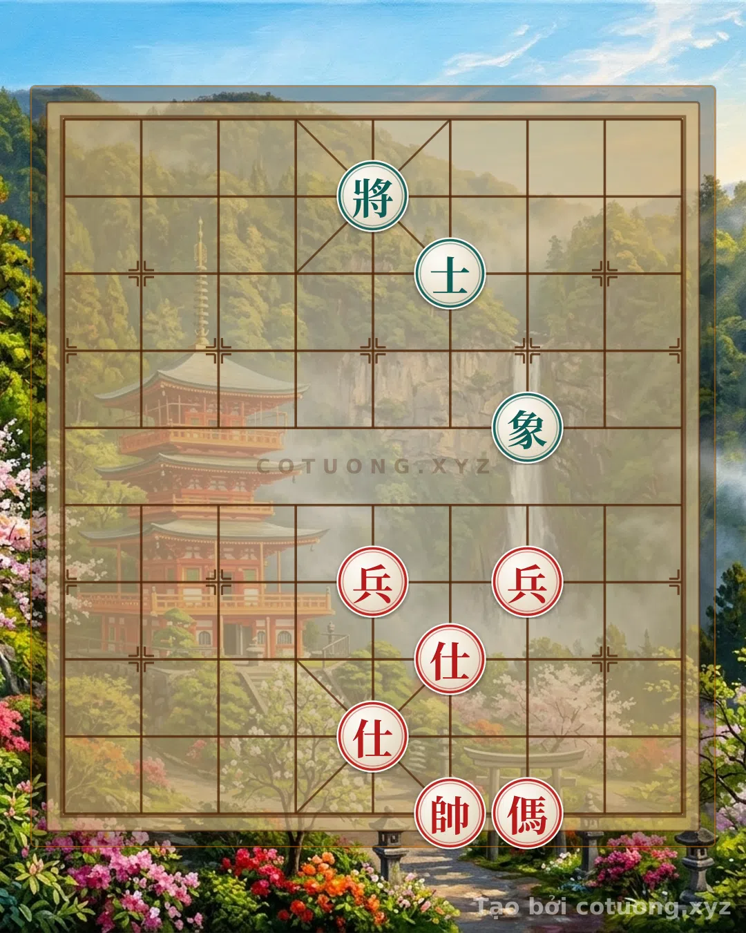 Thế cờ: Xiangqi (Chinese Chess) 'Storming Gate 4' – The Secret to Breaking the Black Defense with Twin Horses and Cannon Thrust (Level 1/10) — Cờ Tướng Online