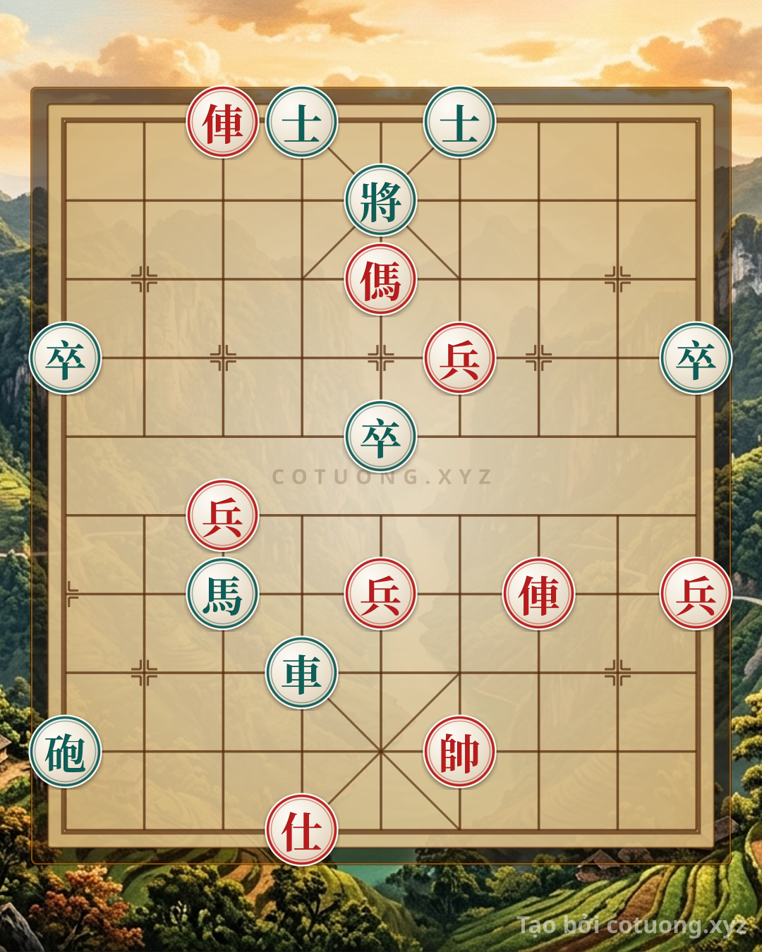Challenge: Xiangqi: Defensive Tactics When Red Chariot is at File 7 Rank 10 - Can you solve it?