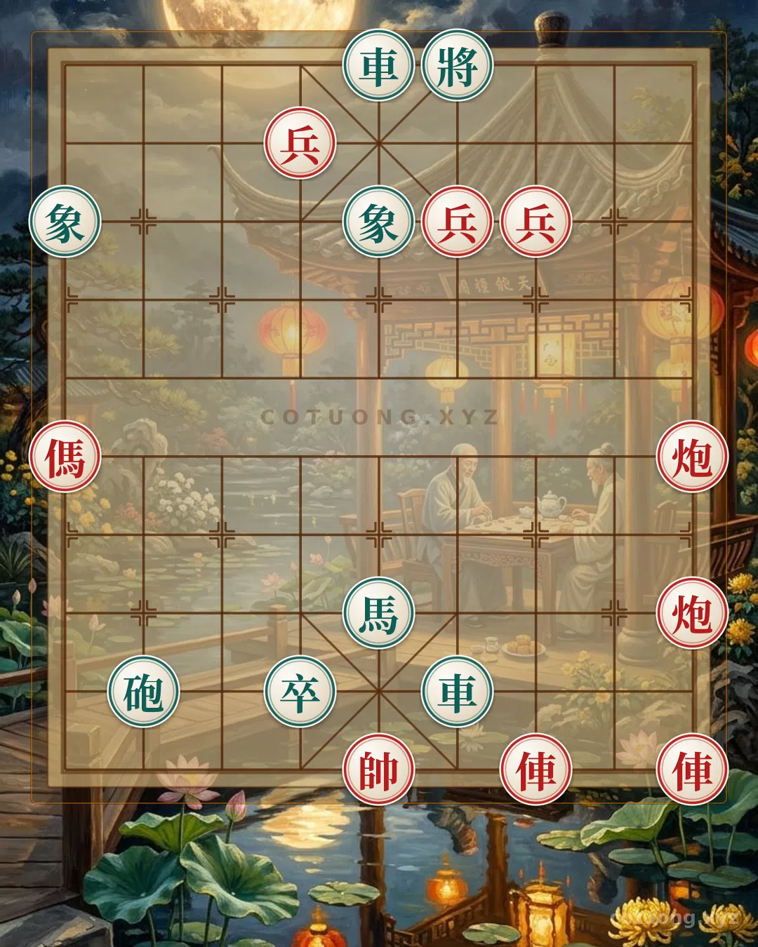 Thế cờ: The Secret Defense Strategy for 'Battle on Road 5' - The Mysterious General's Formation — Cờ Tướng Online
