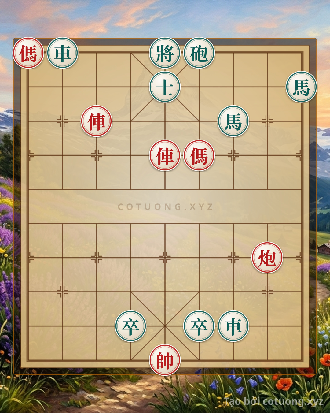 Challenge: Black General's Defeat: The 3-Move Secret - Can you solve it?