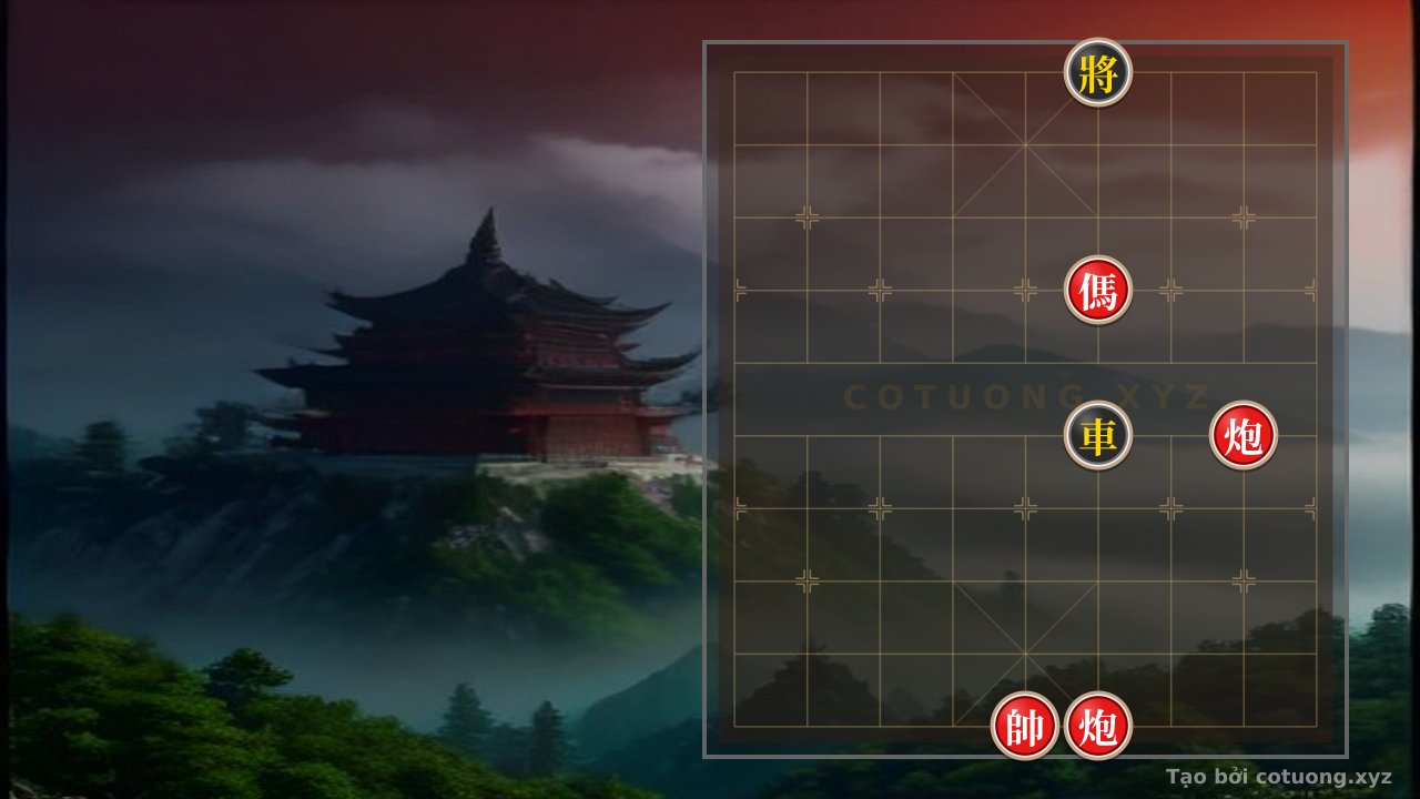 Thế cờ: Xiangqi: Strategy of Red Sacrificing the Rook Against Black's Elephant in the 'General is Trapped' Formation — Cờ Tướng Online