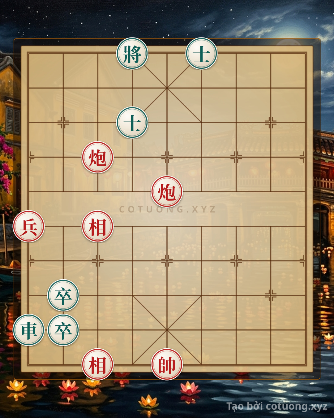 Challenge: Red General Wins: Cannon Empty Square and Rook Straight Strategy - Can you solve it?