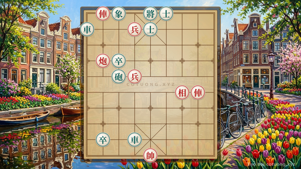 Thế cờ: Red General's Crushing Strategy: The 8-File Rook Rush - Guide to Playing Xiangqi Online — Cờ Tướng Online