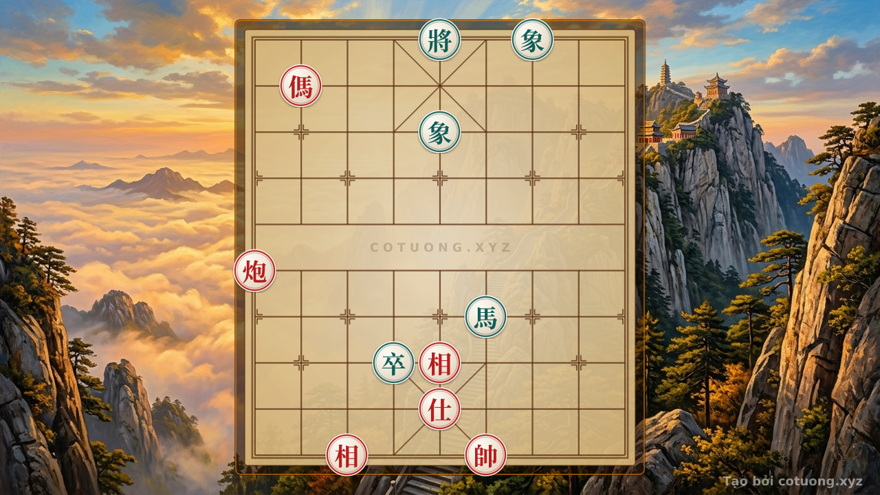 Thế cờ: The Trap of Life and Death in Endgame: Cannon Horse Advisor Elephant vs. Horse Chariot - Golden Tips for Strategic Players — Cờ Tướng Online