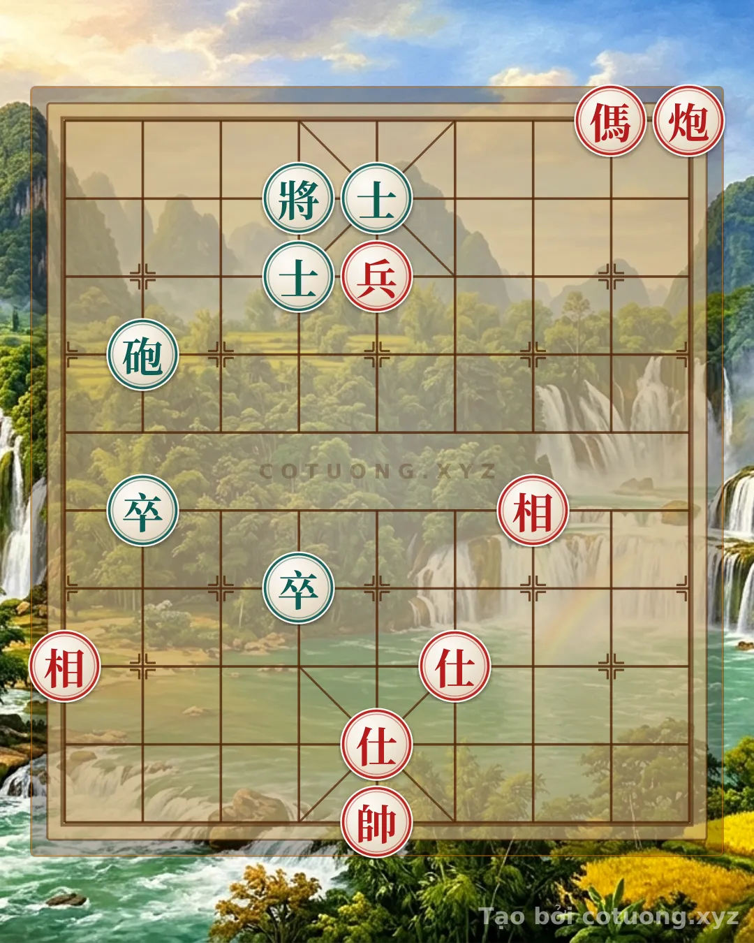 Challenge: Defeating the Xiangqi Position: Tactics of Red Horse on File 2 and Red Cannon on File 1 - Can you solve it?