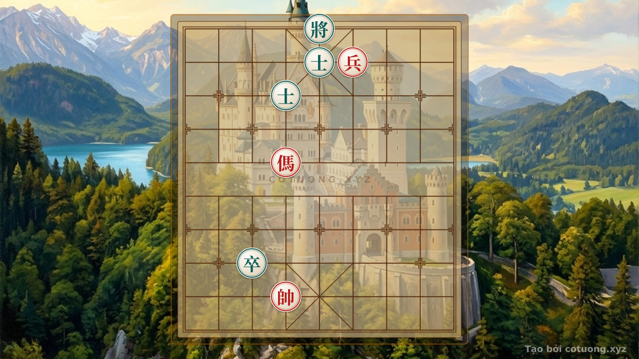 Thế cờ: Xiangqi: The Sacrifice Strategy of Red Horse at 6th File, 6th Rank — Cờ Tướng Online