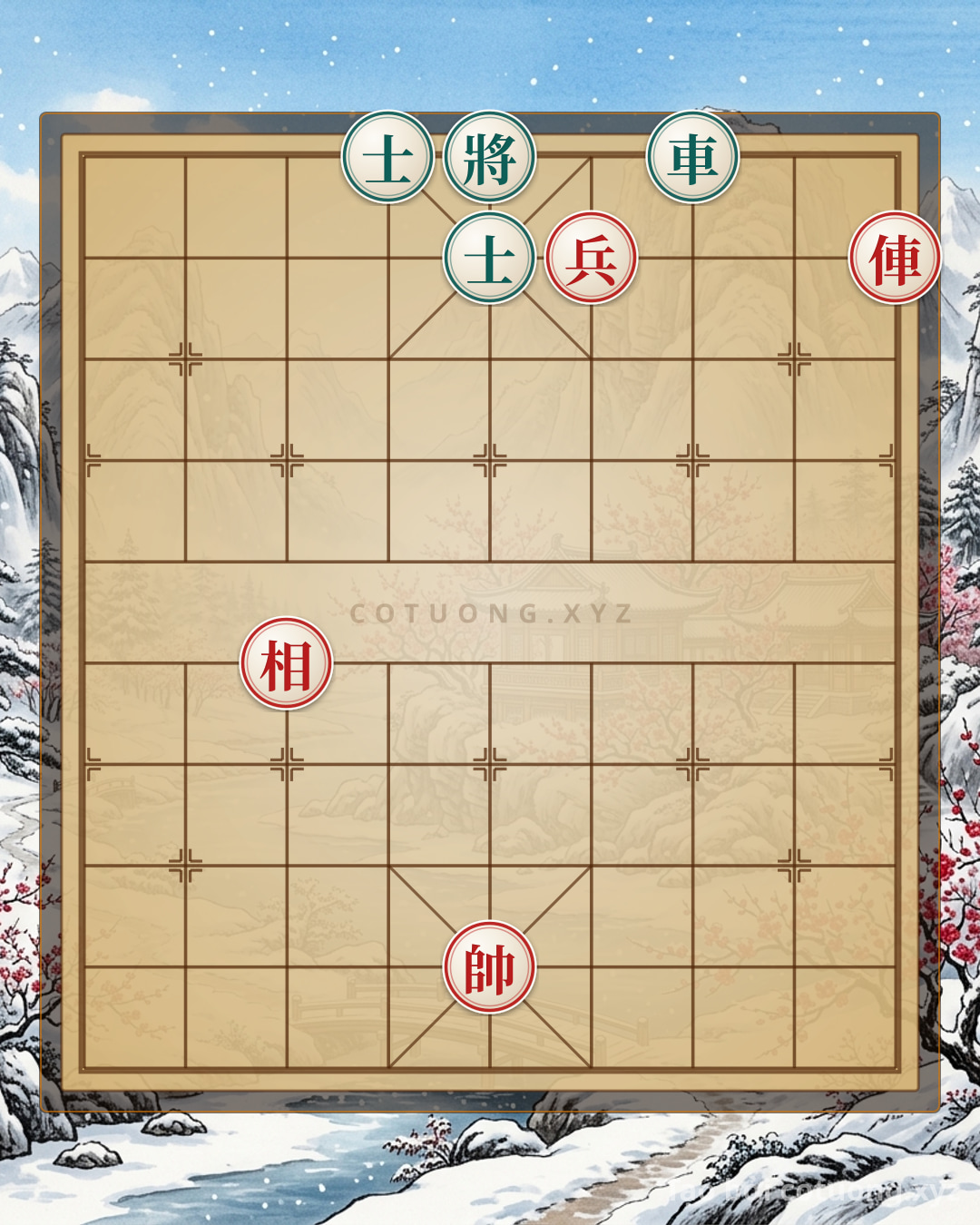 Challenge: Red General: Rook Thrusts Straight to Path 5, Black Advisor Must Bear the Force - Can you solve it?