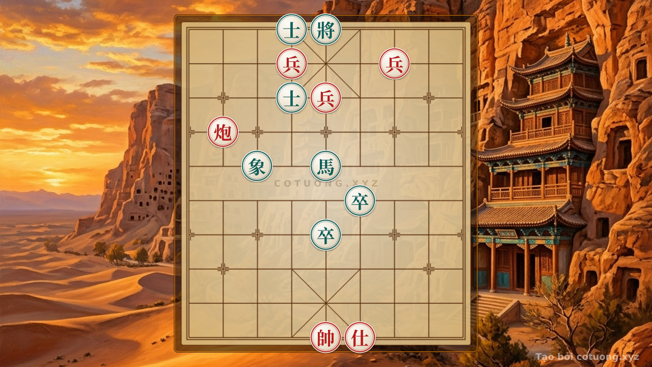 Thế cờ: Defensive Counterattack: The Art of Parrying Black's Aggressive Threats — Cờ Tướng Online