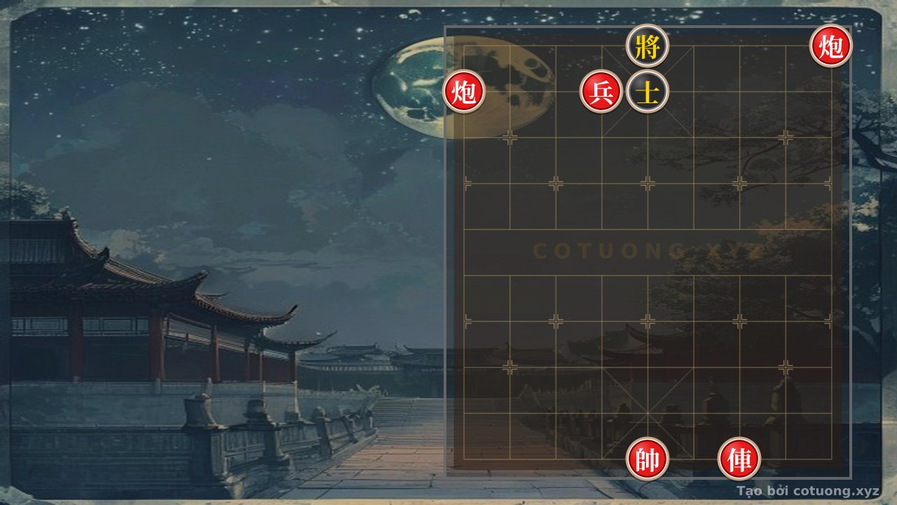 Thế cờ: The Secret Rook 2 Cannons Pawn Trap: When Red Forces Black's General in 7 Moves — Cờ Tướng Online