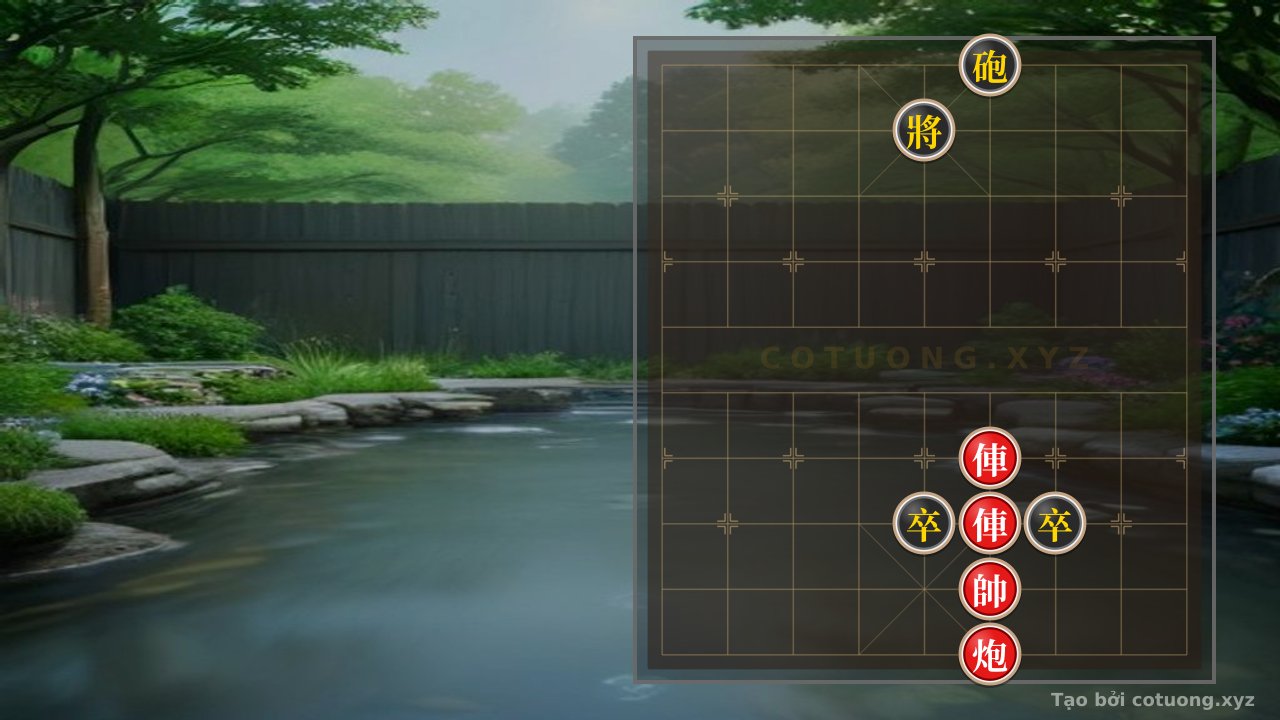 Thế cờ: Red General vs. Black Cannon: The 'Chariot Charge' Strategy Like the Battle of Bạch Đằng — Cờ Tướng Online