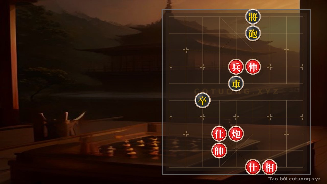 Thế cờ: Solo Battle of the Generals: Red Determined to Defeat Black with a Dominant Formation — Cờ Tướng Online