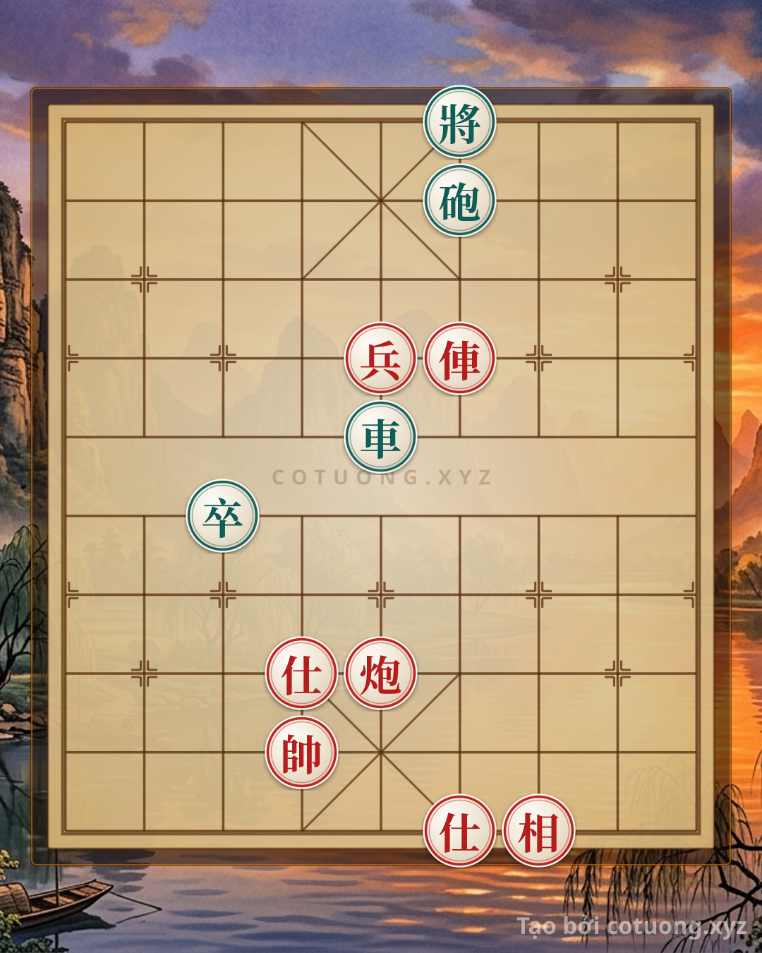 Challenge: Solo Battle of the Generals: Red Determined to Defeat Black with a Dominant Formation - Can you solve it?
