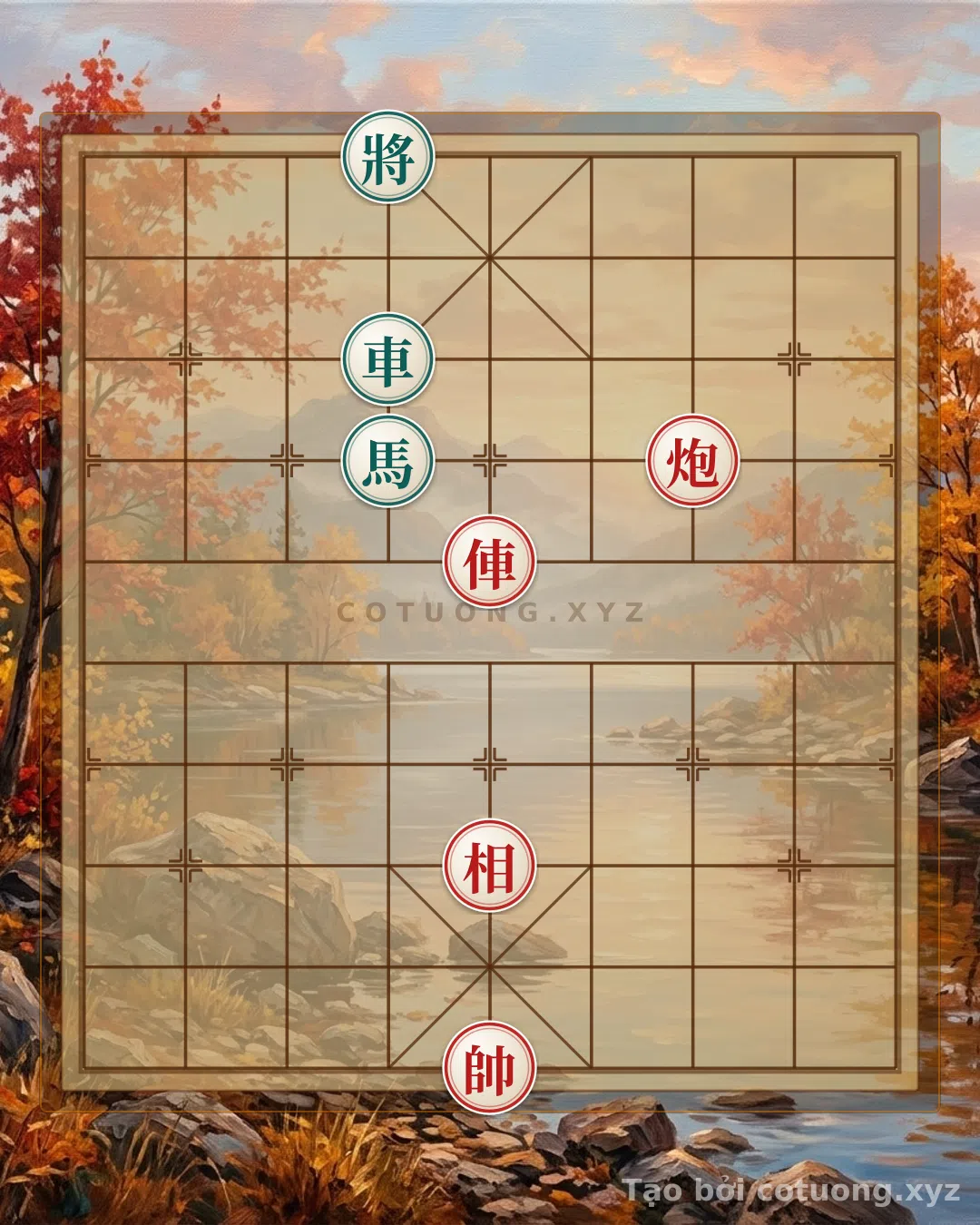Thế cờ: Dangerous Xiangqi Position: Red Cannon Breaks Black's Defense with the 'Chariot 5 - Elephant 3' Strategy — Cờ Tướng Online