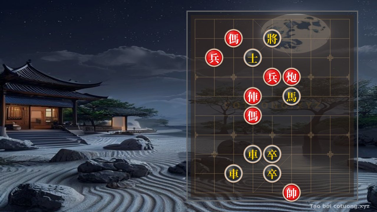 Thế cờ: Xiangqi: Red Attacks Black - Offensive Move, Defensive Response — Cờ Tướng Online