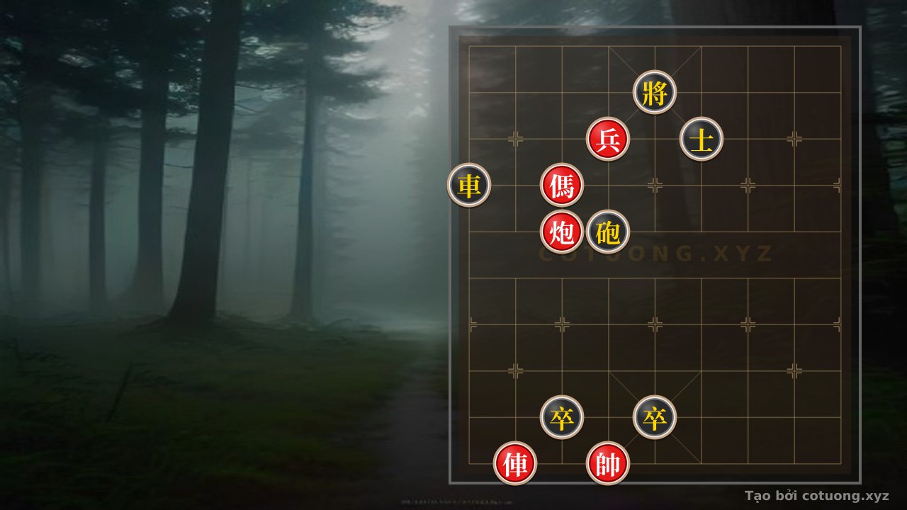 Thế cờ: Xiangqi Strategy Insight: Red Rook on File 8 vs Black Cannon on File 4 - Basic Xiangqi Tactics — Cờ Tướng Online