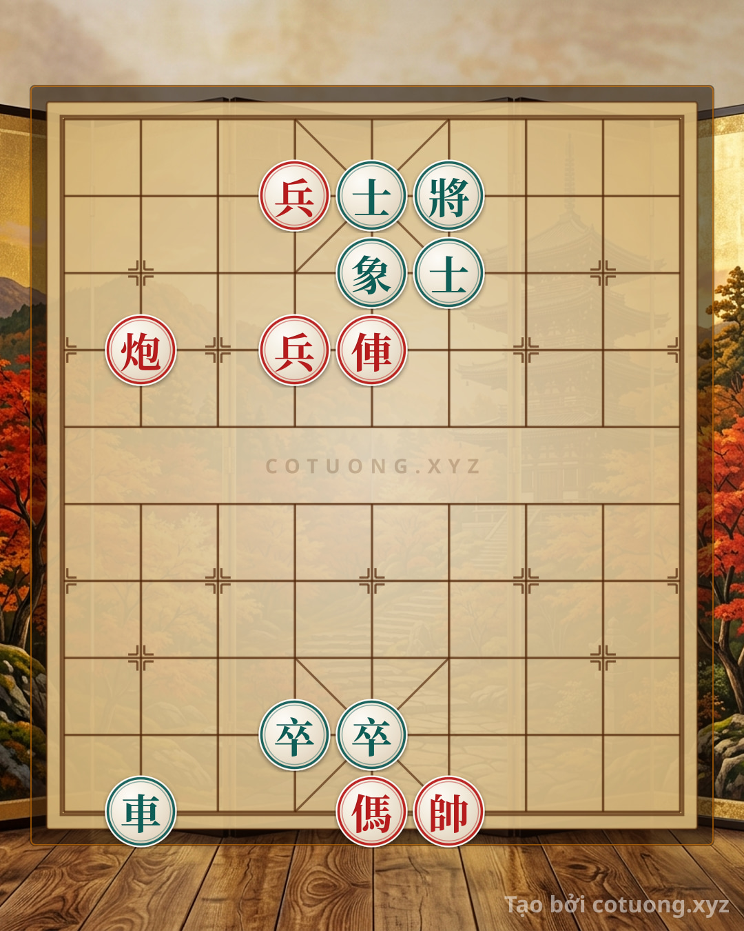 Challenge: Red Strategy: Rook on File 5 Strikes, Cannon on File 8 Waits for Opportunity - Xiangqi Level 1/10 - Can you solve it?