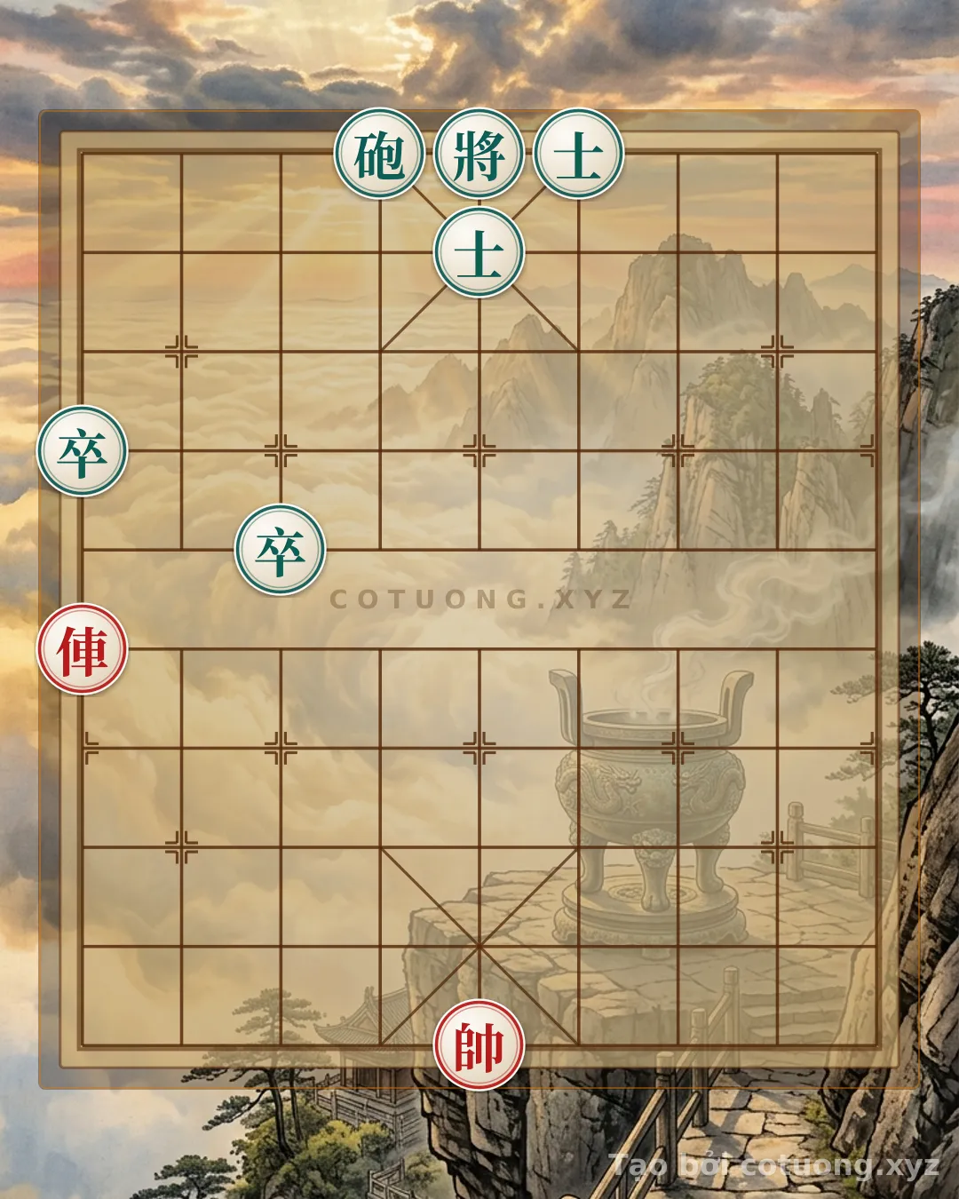 Thế cờ: Xiangqi: 'Cannon Opening 4' - The Artistic Script of the Black Side — Cờ Tướng Online