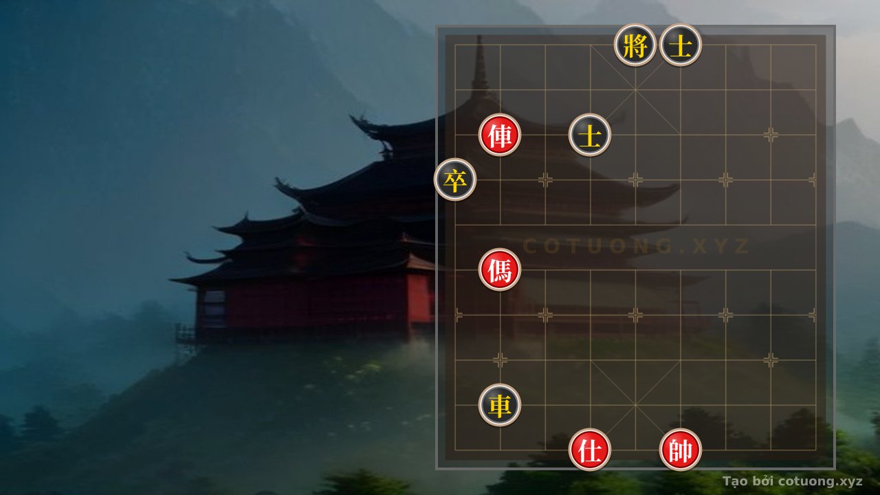 Thế cờ: Red Rook Retreats to File 8: A Strategy to Defeat the Black Rook in 5 Moves — Cờ Tướng Online