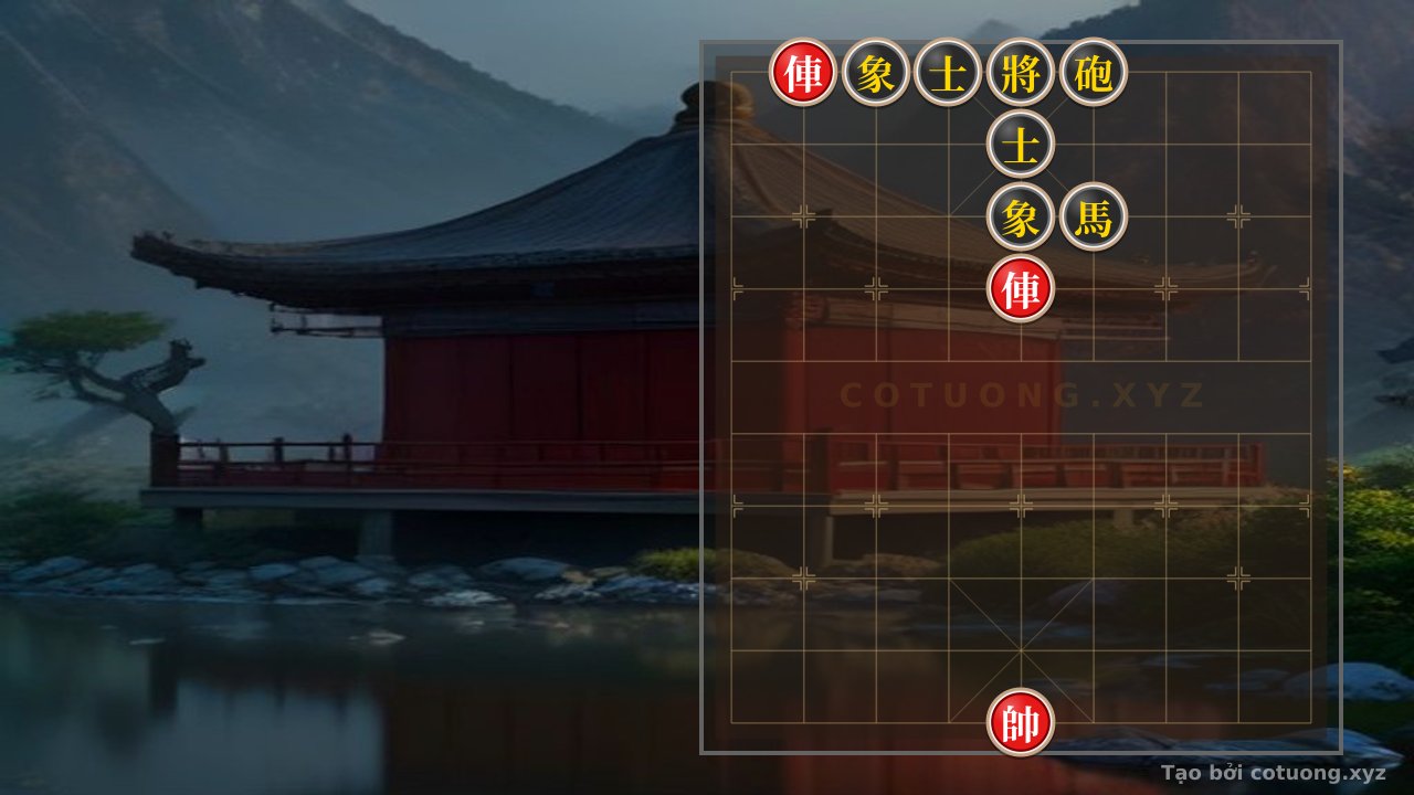Thế cờ: The Ultimate Checkmate Strategy: 2 Red Rooks Crush Black Horse Cannon - When Attack Meets Steel Defense — Cờ Tướng Online