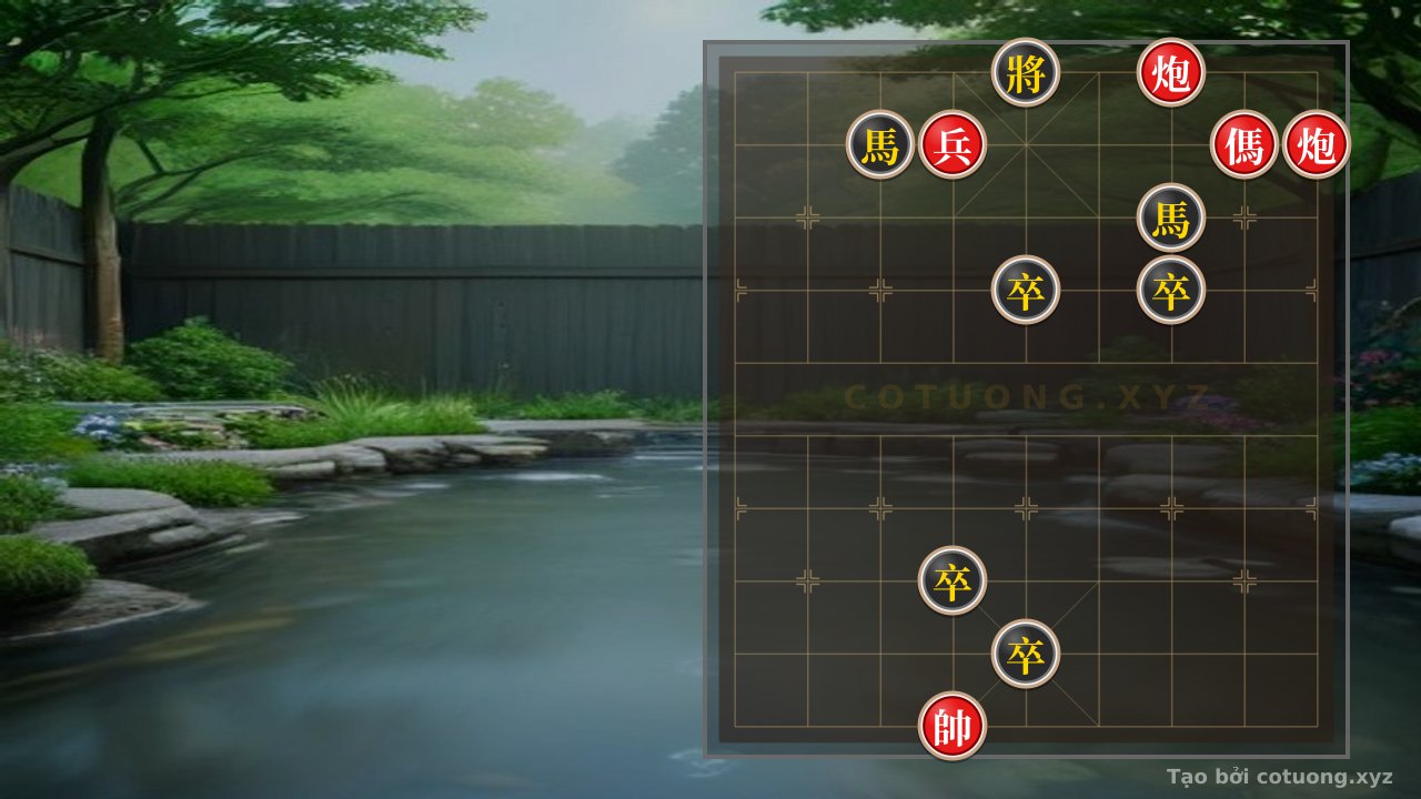 Thế cờ: The Secret to Winning the Red Side: Counterattack Strategy Using Double Cannons on a Cramped Board — Cờ Tướng Online
