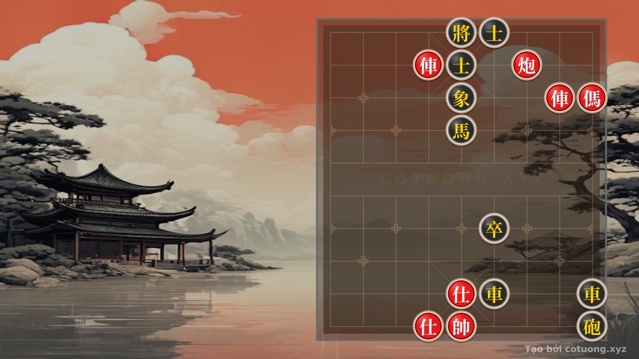 Thế cờ: Red General Enters Black's Palace: 