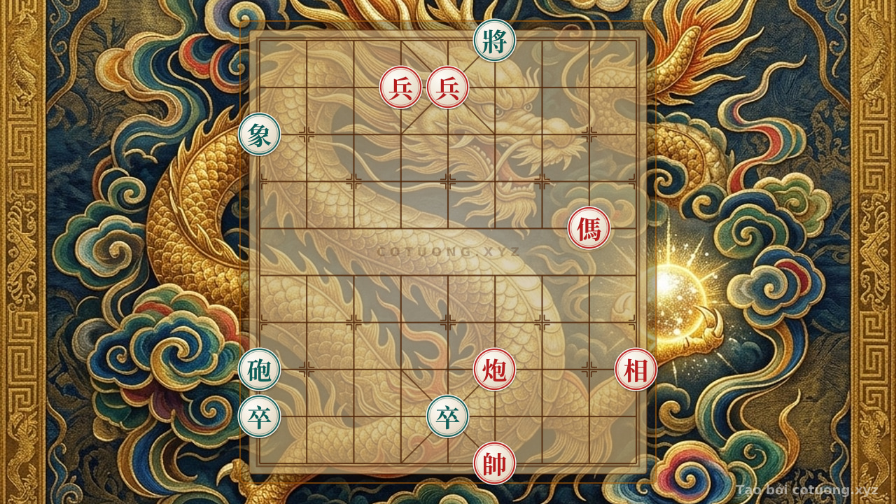 Thế cờ: Xiangqi: The Red Formation Breaking the Barrier - Explanation for the Attacking Player — Cờ Tướng Online