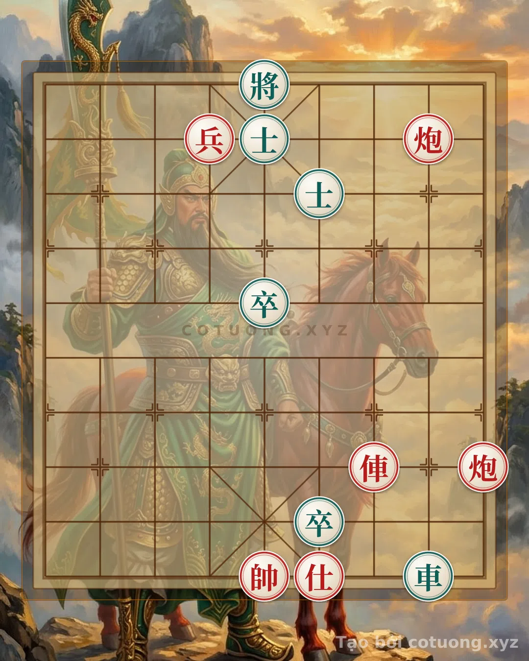 Thế cờ: The 'Chariot vs. Horse' Position - Defensive Strategy for Black in a 1/10 Level Match — Cờ Tướng Online