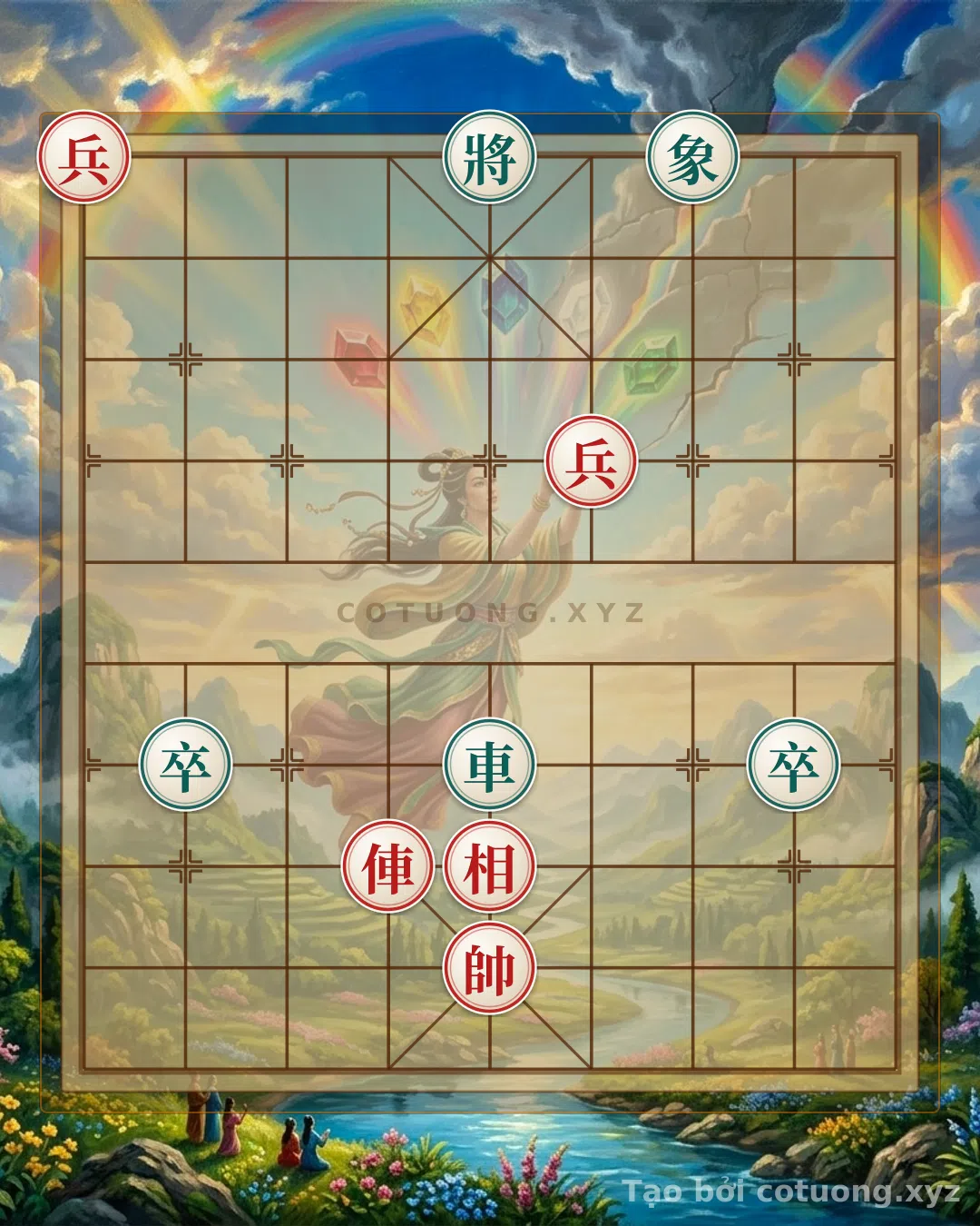 Thế cờ: Xiangqi: Strategic Defense from a Passive Position — Cờ Tướng Online