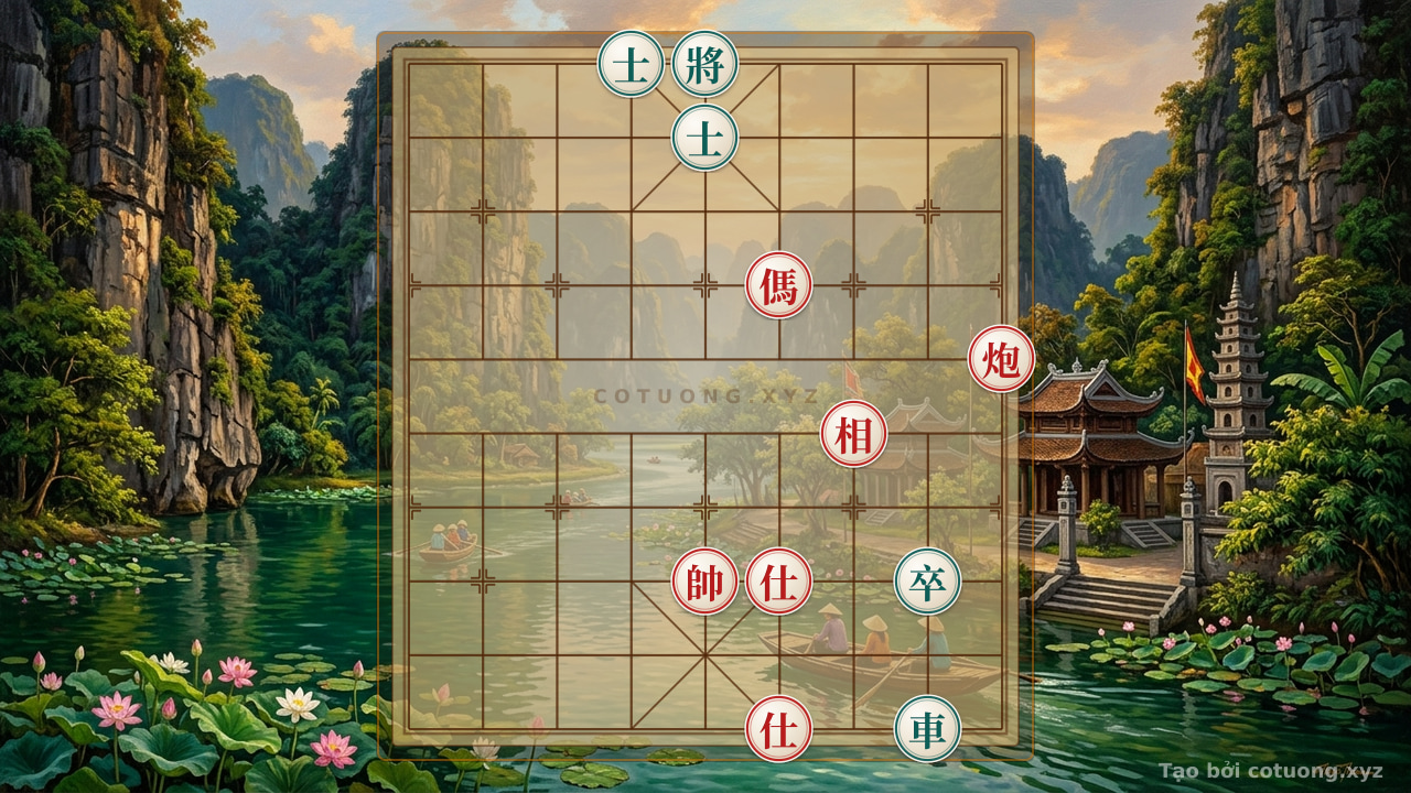 Thế cờ: Xiangqi: The Fastest Checkmate with Black's Rook on 8th Rank — Cờ Tướng Online