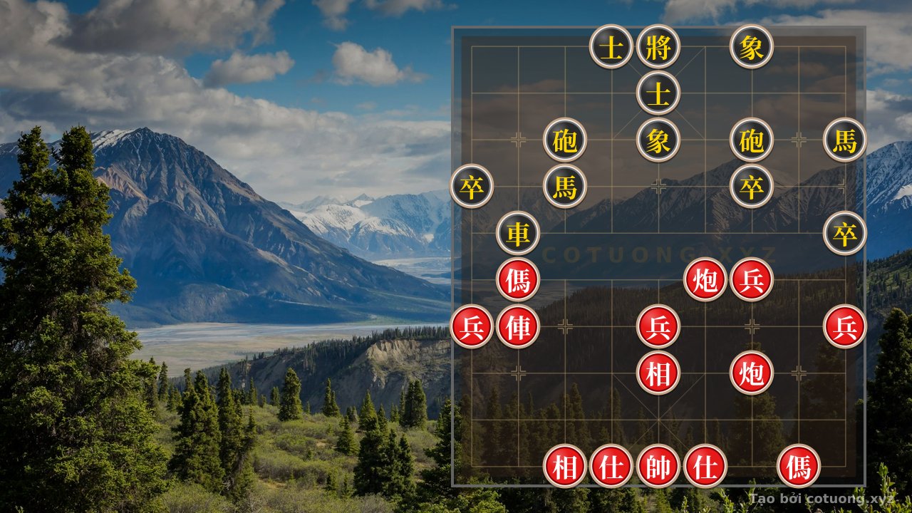 Thế cờ: Playing Xiangqi like Xich Bi: Red Chariot on File 8 Pierces the Heart of the Black Pawn — Cờ Tướng Online