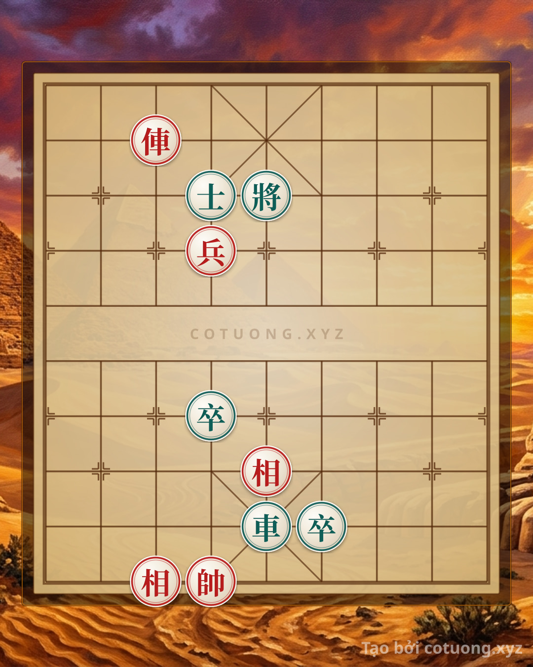 Challenge: The Difficult Jianghu Chess Formation: Red Chariot and Two Elephants Breaking Black's Chariot and Two Pawns - The Survival Strategy of the Red General - Can you solve it?