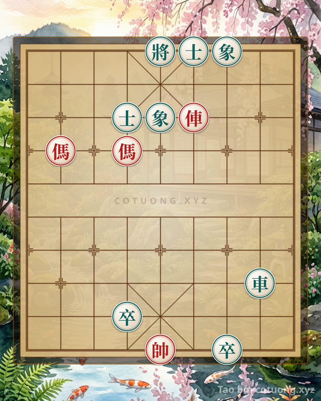 Challenge: Red Double Horses Counterattack: The 'Two Dragons Contending for a Pearl' Strategy Decides Victory in Xiangqi - Can you solve it?