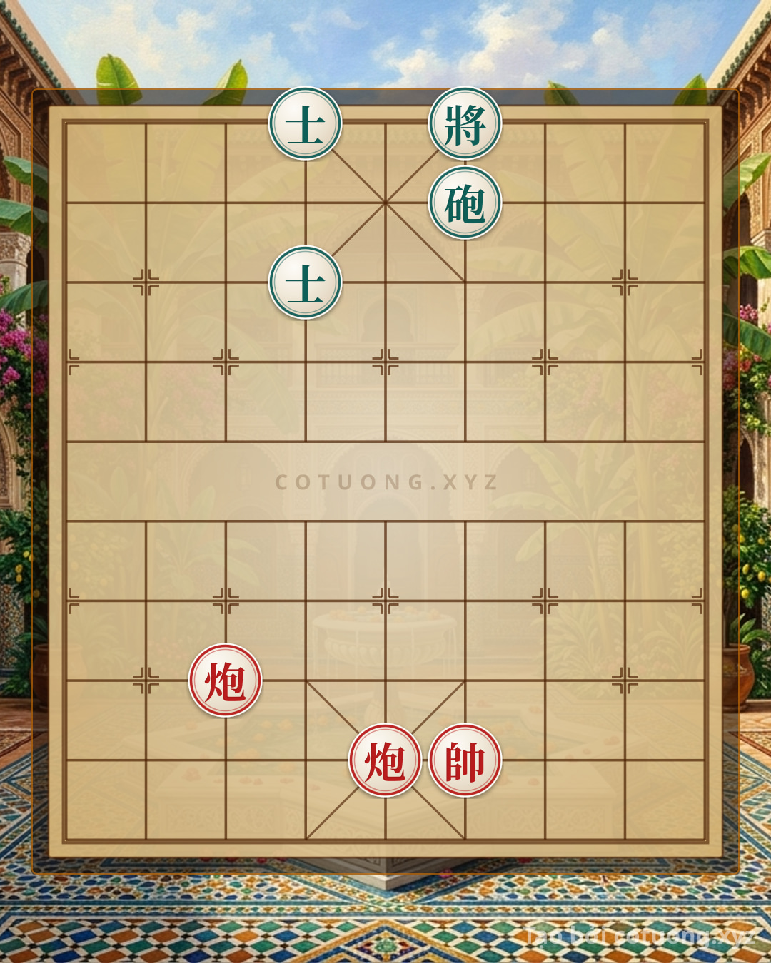 Challenge: Red Cannon's 'Empty Board' Strategy: A Strike from the Third Rank - Can you solve it?