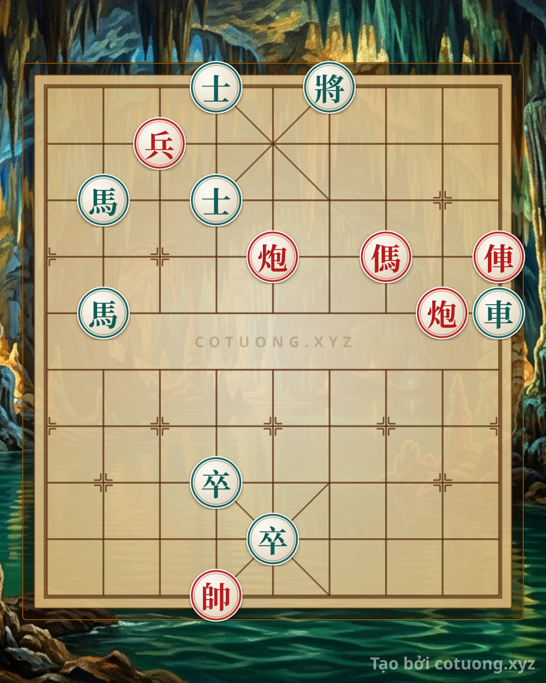 Challenge: Red Rook 2Cannons Horse Pawn vs Black Rook 2Horses 2Pawns 2Advisors: Mastering Level 5 Tactics - Can you solve it?