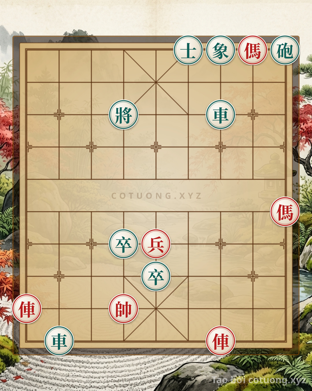 Challenge: Xiangqi Secrets: The Rook's Lone Road 2 and the Black General's Encirclement Strategy - Can you solve it?