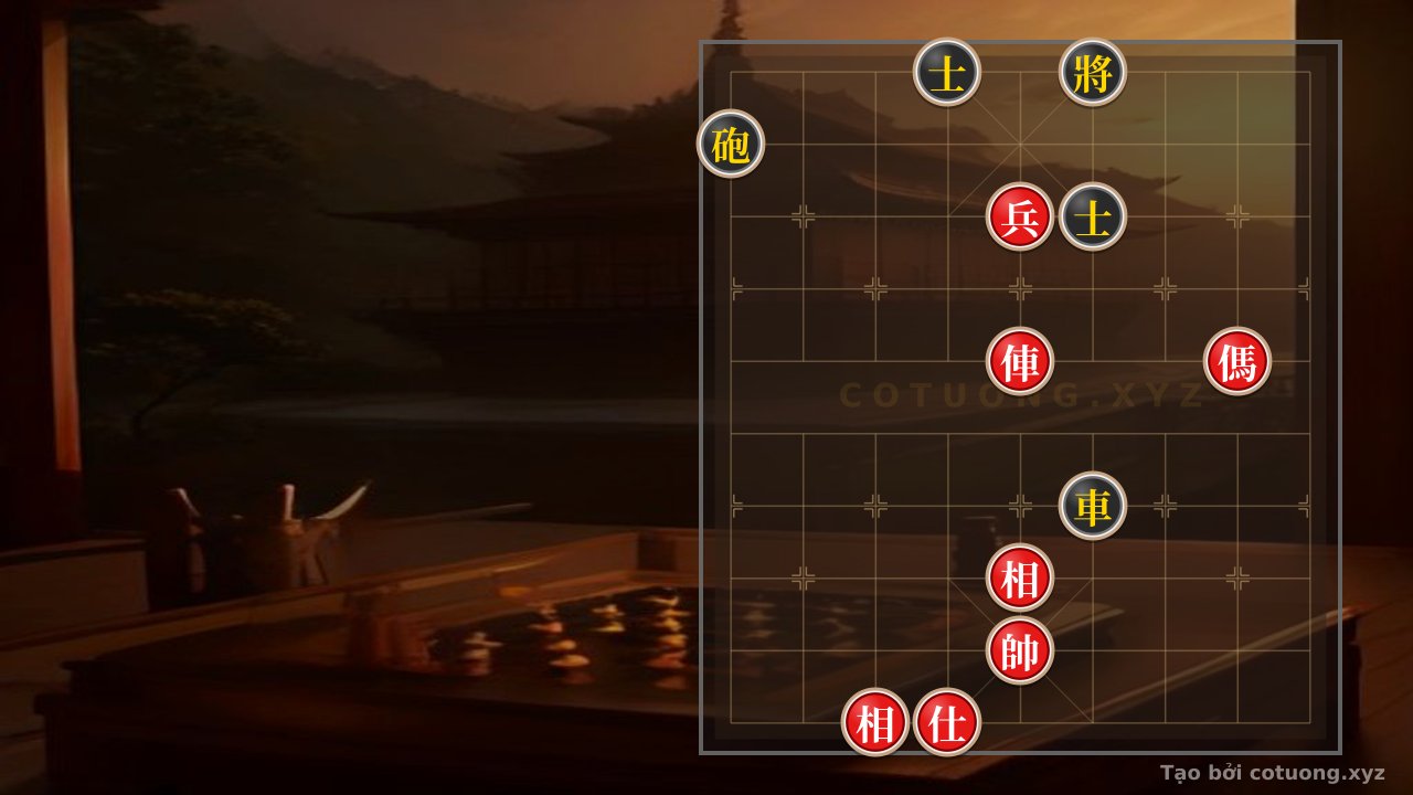 Thế cờ: The Red Chariot's Trap: The 5th File, 6th Rank - A Brilliant Strategy to Capture the Black General — Cờ Tướng Online