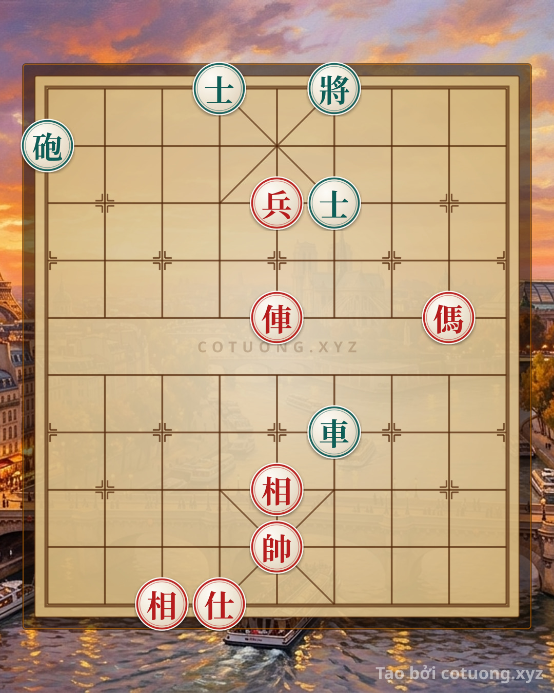 Challenge: The Red Chariot's Trap: The 5th File, 6th Rank - A Brilliant Strategy to Capture the Black General - Can you solve it?