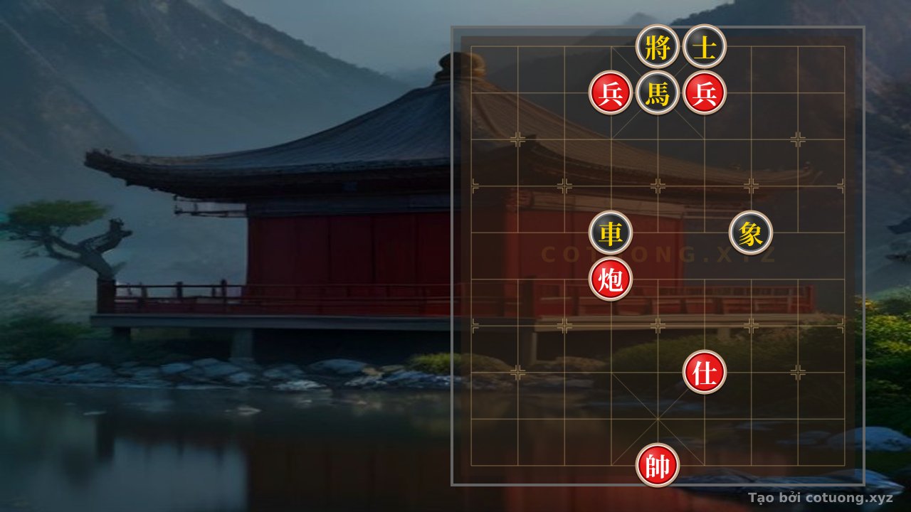 Thế cờ: Endgame Advantage: Red Cannon's Encirclement of the Black Chariot in Xiangqi — Cờ Tướng Online