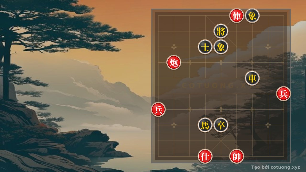 Thế cờ: Classic Trap: When the Red Chariot and Cannon 2 Pawns Pierce Through the Black Fortress - The Brutal Move Secret in Chinese Chess — Cờ Tướng Online