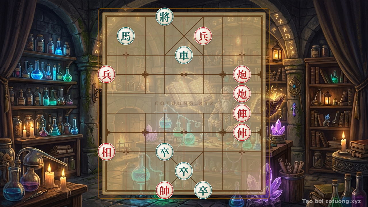 Thế cờ: Classic Xiangqi: 2 Red Chariots and 2 Red Cannons Attacking Black Horse Chariot - The Unmissable Tactical Strategy — Cờ Tướng Online