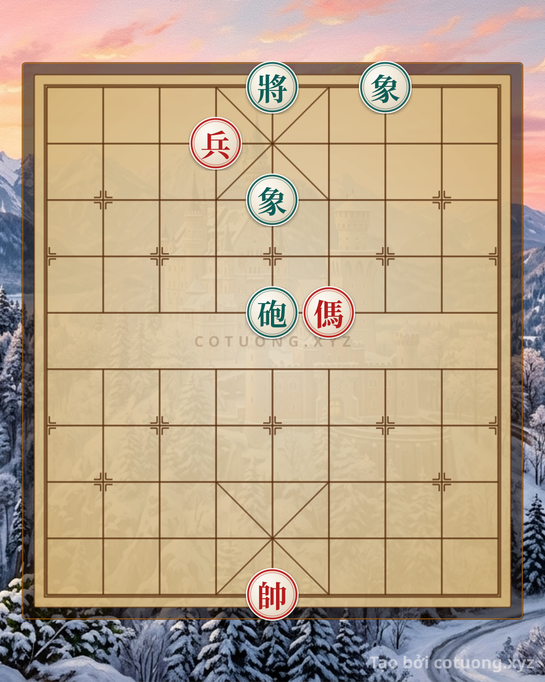 Challenge: Xiangqi: Red's Strategic Breakthrough Over Black's Double Elephant Defense - Can you solve it?