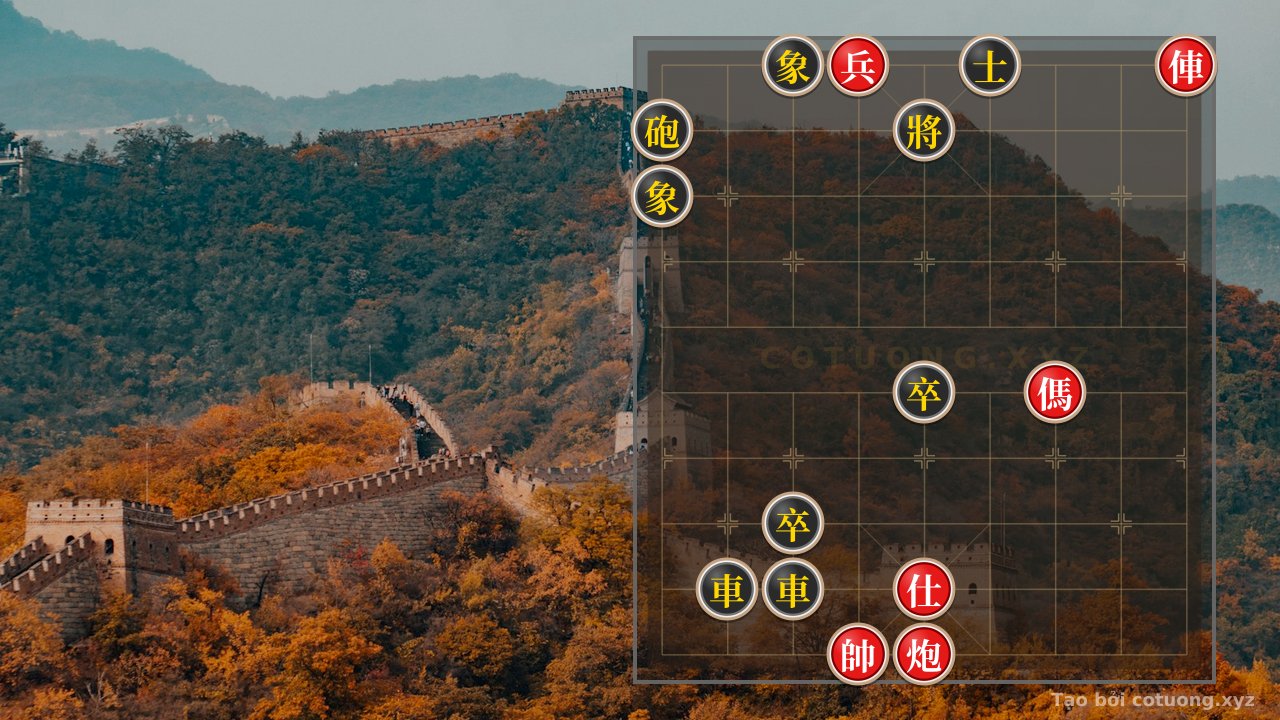 Thế cờ: Red Cannon's 'Empty' Blast: Black Chariot's Lethal Tactics in Live Xiangqi — Cờ Tướng Online
