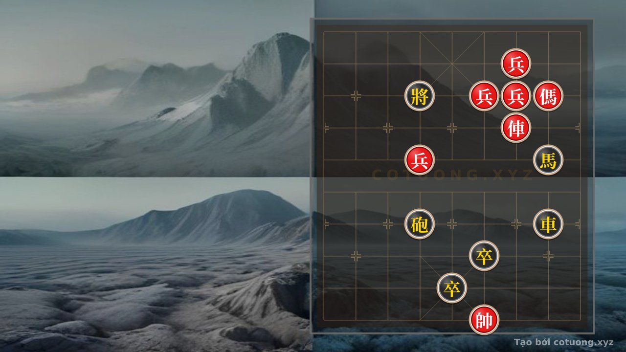 Thế cờ: Xiangqi Master's Secret: How the Red Side with 4 Pawns, 1 Rook, and 1 Horse Crushes the Black Side's Rook Cannon Horse with 2 Pawns in an Instant! — Cờ Tướng Online
